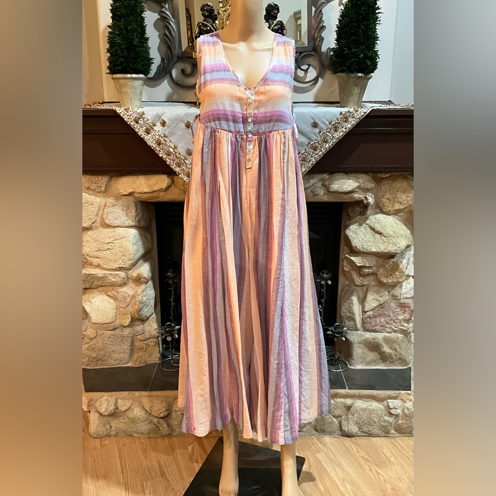 Free People Nora Stripped Jumpsuit - Picture 5 of 15
